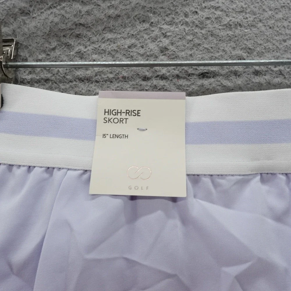 Calia Golf Womens Small Fashion Court Skort Grey Skies Purple High Rise NEW
